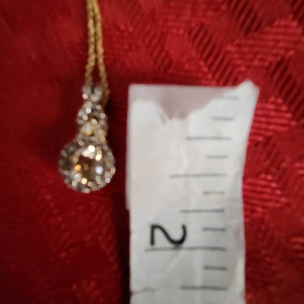 💞Le Vian 14K Dimond Pendant w Chocolate Diamonds - Picture 13 of 16